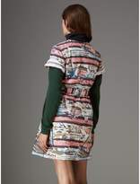 Thumbnail for your product : Burberry Short-sleeve Coastal Print Cotton Shirt Dress