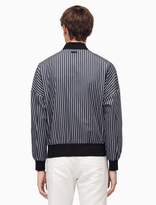 Thumbnail for your product : Calvin Klein oversized stripe bomber jacket