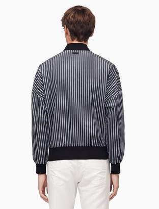 Calvin Klein oversized stripe bomber jacket