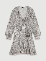 Thumbnail for your product : Maje Printed jacquard wrap dress
