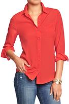 Thumbnail for your product : Old Navy Women's Crepe-Chiffon Blouses