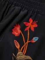Thumbnail for your product : Etro Floral Embroidered Palazzo Silk Pants