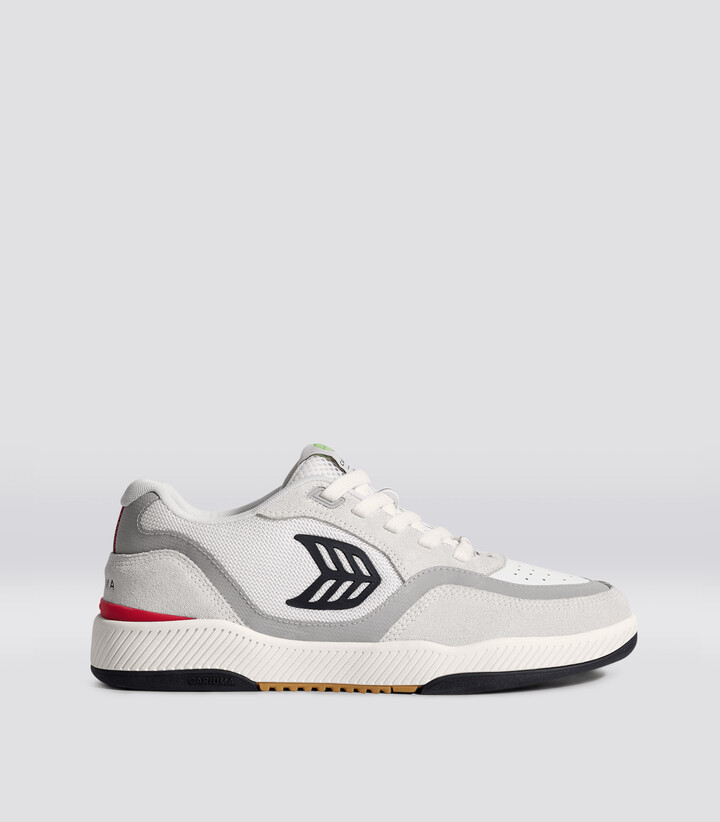 UBA PRO Suede Smoke White Mesh Off-White Black Logo Red
