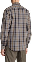 Thumbnail for your product : Perry Ellis Plaid Long Sleeve Stretch Fit Shirt