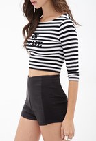 Thumbnail for your product : Forever 21 Oh Please Crop Top