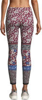 Thumbnail for your product : Kate Spade Whimsy Bi-Stripe Floral Leggings