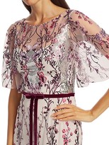 Thumbnail for your product : Marchesa Notte Embellished Floral-Embroidered Gown