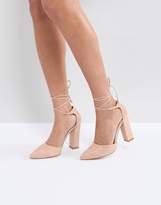 Thumbnail for your product : Raid Pamela Ankle Tie Block Heeled Shoes