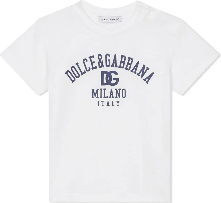 Dolce & Gabbana Children logo-print cotton T-shirt