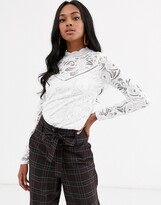 Thumbnail for your product : Vila high neck lace top
