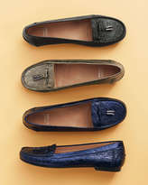 Thumbnail for your product : Stuart Weitzman Moxie Foil Moccasin Loafer, Pewter