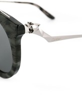 Thumbnail for your product : Cartier Panthere de pantos-frame sunglasses