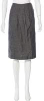 Thumbnail for your product : Jason Wu Knee-Length Linen-Blend Skirt