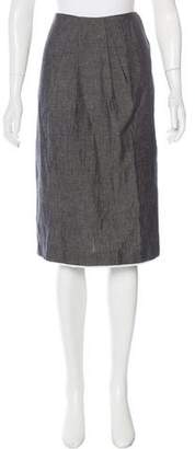 Jason Wu Knee-Length Linen-Blend Skirt