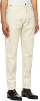 Thumbnail for your product : Tom Ford Off-White Japanese Selvedge Tapered Jeans