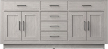 Lexora Abbey 72 in W x 22 in D Double Bath Vanity