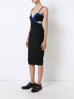Thumbnail for your product : Thierry Mugler contrast trim cami dress