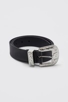 Thumbnail for your product : boohoo Leather Look Western Belt