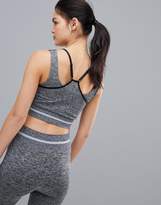 Thumbnail for your product : South Beach Double Layer Seamless Bra Top In Grey