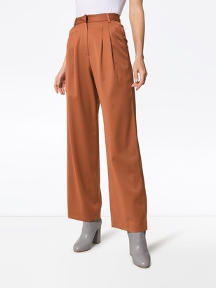Low Classic Wide-Leg Tailored Trousers