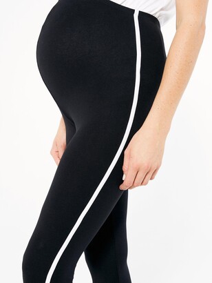 New Look 2 Pack Side Stripe Maternity Leggings - Black