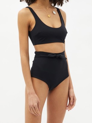 Mara Hoffman Lira Scoop-neck Recycled Fibre-blend Bikini Top - Black