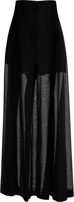Philosophy di Lorenzo Serafini Wide-Leg Semi-Sheer Pants