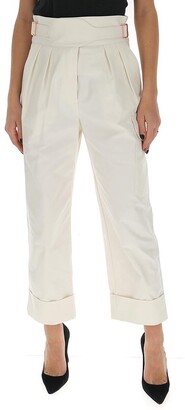 See by Chloe High-Waisted Buckled Trousers - ShopStyle Pants
