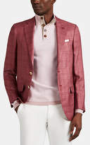 Thumbnail for your product : Isaia Men's Sanita Plaid Cashmere-Blend Two-Button Sportcoat - Red