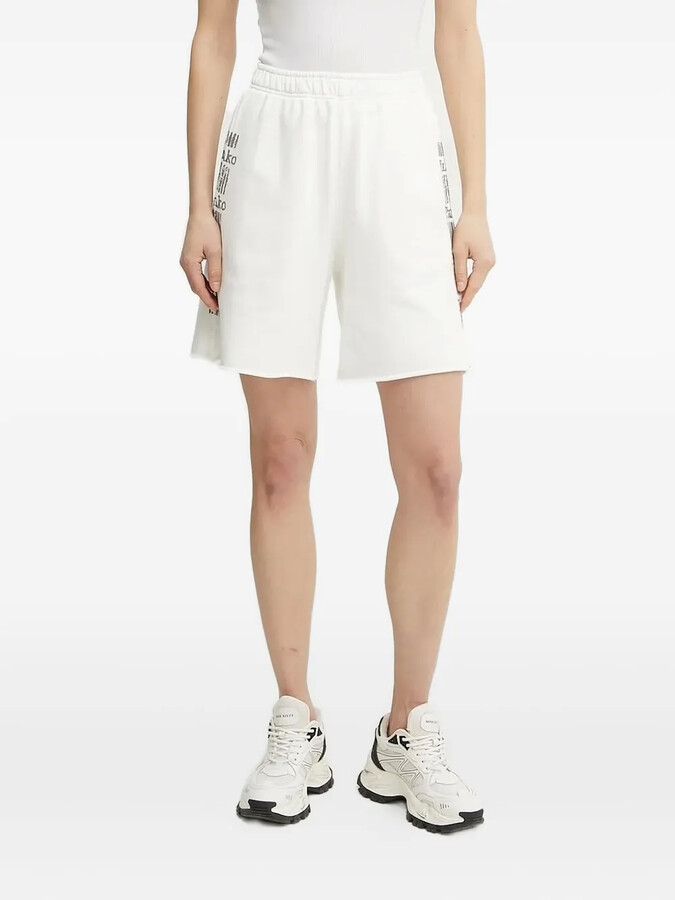 Pinko Logo-Detail Elasticated-Waist Shorts