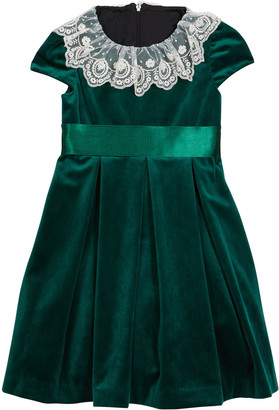 aqua green velvet dress