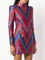 Thumbnail for your product : Balmain fitted printed short dress