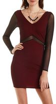 Thumbnail for your product : Charlotte Russe Chevron Cutout Bodycon Dress