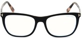 Thumbnail for your product : Tom Ford 54MM Square Blue Block Optical Glasses