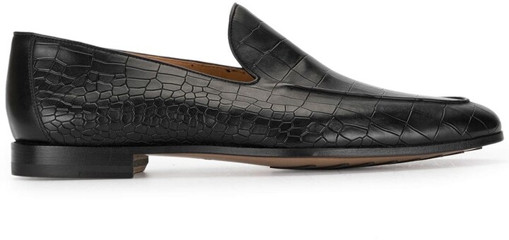 Magnanni Crocodile Embossed Loafers - ShopStyle