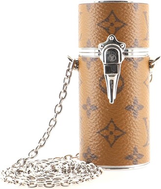 Louis Vuitton, Bags, Louis Vuitton Lipstick Case On Chain Monogram Canvas  Brown Gold