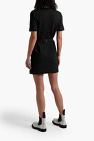 Thumbnail for your product : Love Moschino Appliquéd cotton-blend jersey mini dress