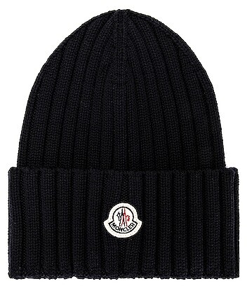Moncler Beanie in Navy - ShopStyle Hats