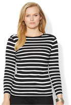 Thumbnail for your product : Lauren Ralph Lauren Plus Size Long-Sleeve Striped Top