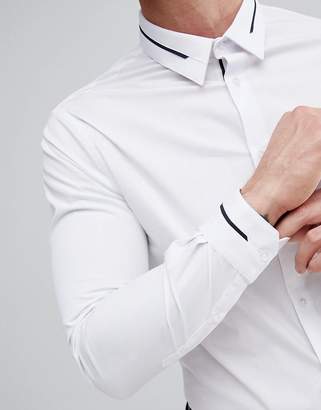 Celio Smart Slim Shirt With Collar Detail