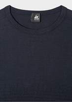 Thumbnail for your product : Men's Navy Cotton Red Ear Long-Sleeve T-Shirt With Textured Details