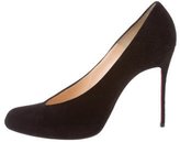 Thumbnail for your product : Christian Louboutin Suede Yousra 100 Pumps