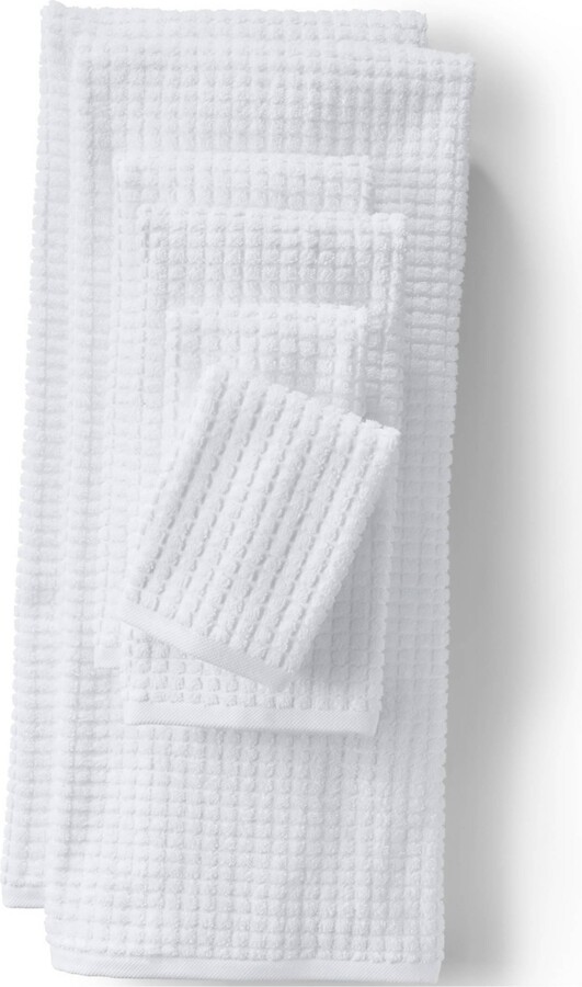 Lands' End Cotton Waffle Towel Set - Thumbnail 2