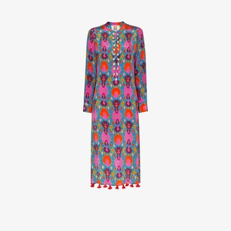 ikat midi dress