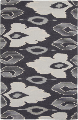 Beth Lacefield for Surya Alameda Ikat Handwoven Wool Gray/Ivory Area Rug
