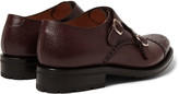 Thumbnail for your product : O'Keeffe Manach Pebble-Grain Leather Monk-Strap Brogues