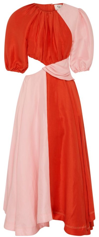 aje pink dress