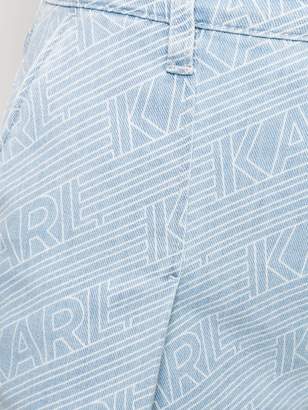 Karl Lagerfeld Paris Karlifornia logo denim shorts