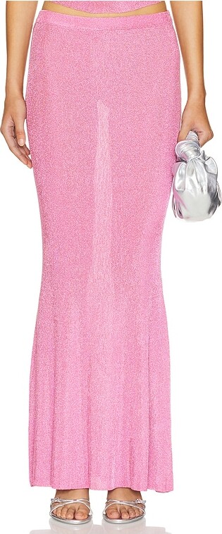 SER.O.YA Harmony Metallic Knit Skirt