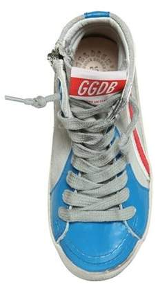 Golden Goose Slide Patent & Suede High Top Sneakers